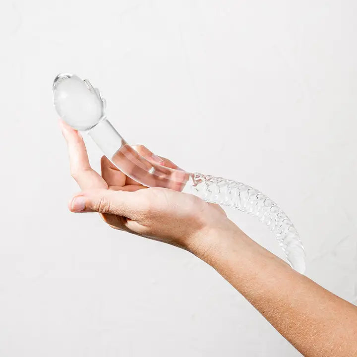The Cervix Serpent™ Glass Dildo Pleasure Wand