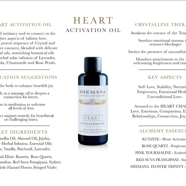 Breast Massage Oil ~ Shemana Heart Activation