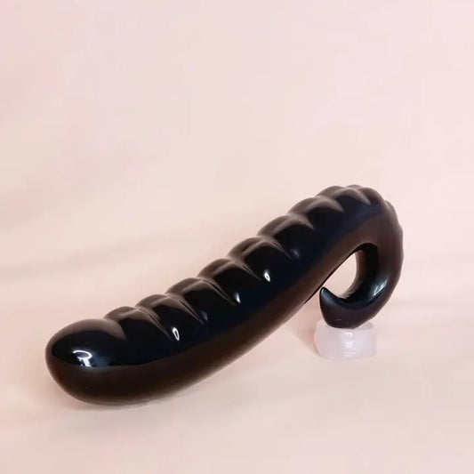 Domina - Black Obsidian Crystal Dildo