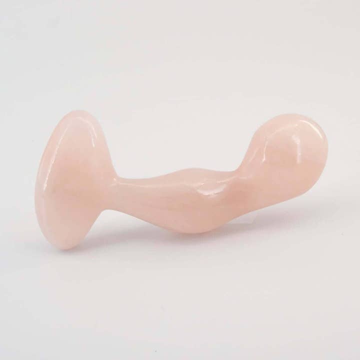 Aetheris handcrafted rose quartz crystal wellness wand made from natural rose quartz for meditation, mindfulness, energy work, relaxation, and luxury self-care rituals.