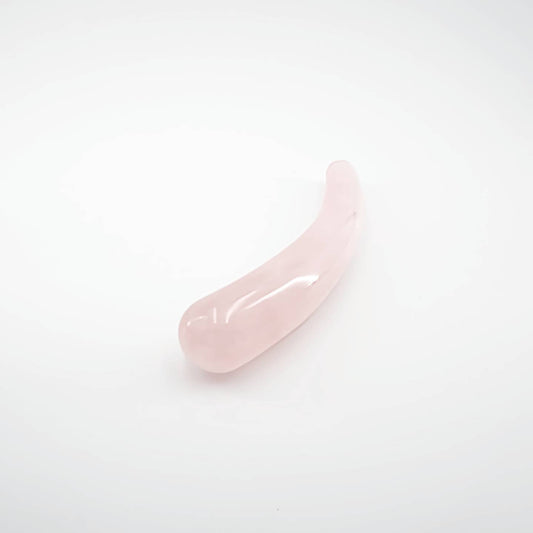 Cresta Rose Quartz Crystal Wand | Luxury Crystal Wellness & Self-Care Tool