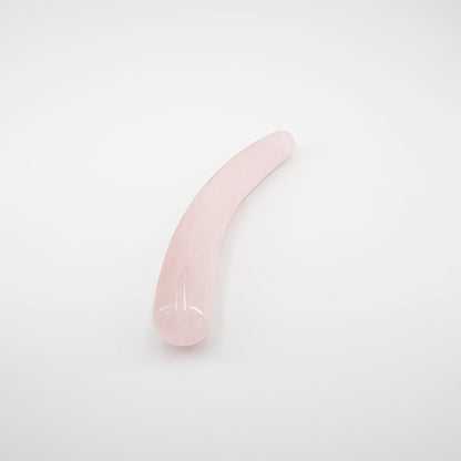 Cresta Rose Quartz Crystal Wand | Luxury Crystal Wellness & Self-Care Tool
