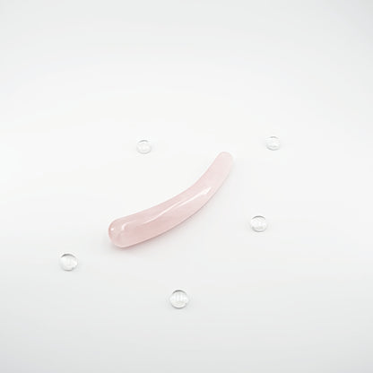 Cresta Rose Quartz Crystal Wand | Luxury Crystal Wellness & Self-Care Tool