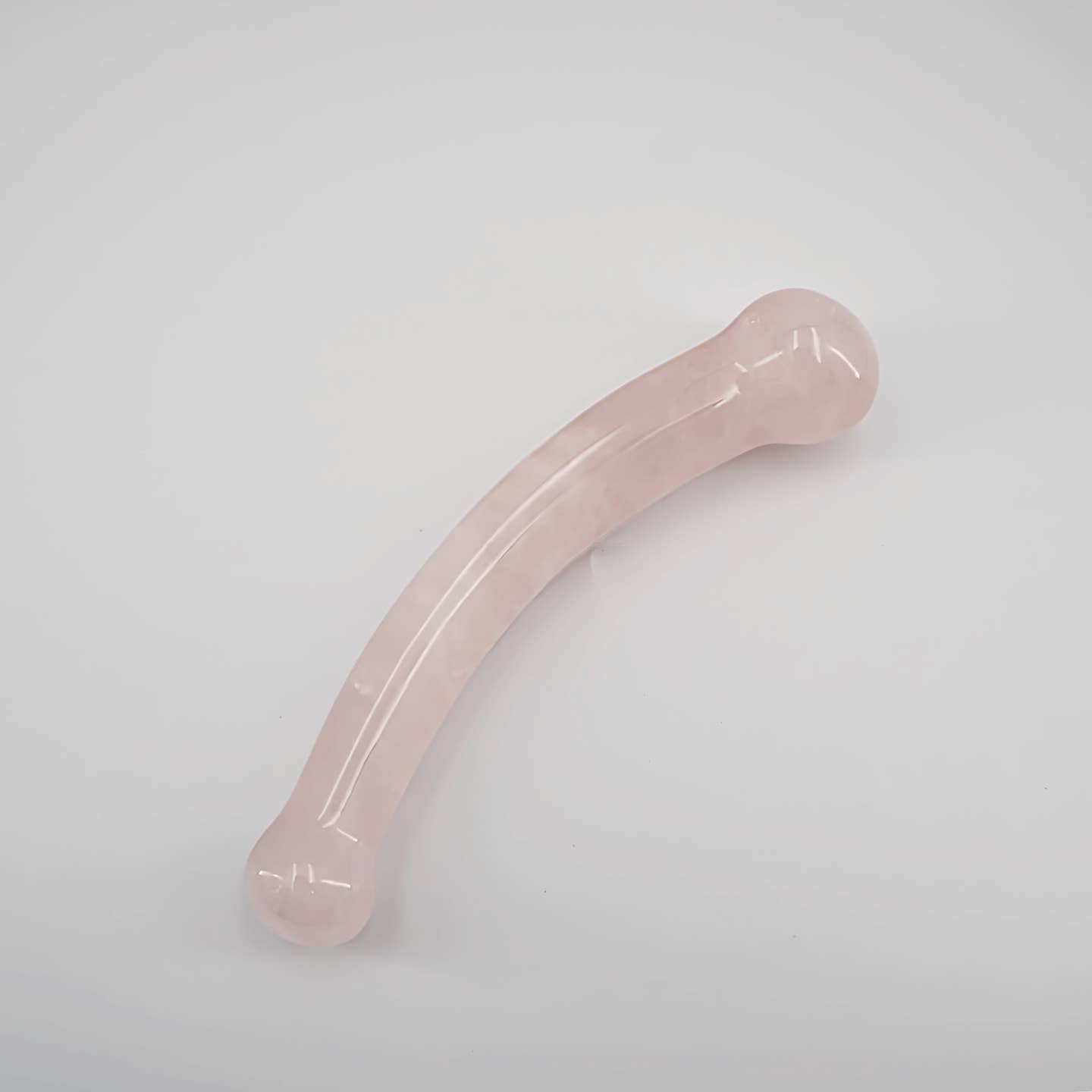 Curvella Rose Quartz Crystal Wand