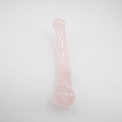 Curvella Rose Quartz Crystal Wand