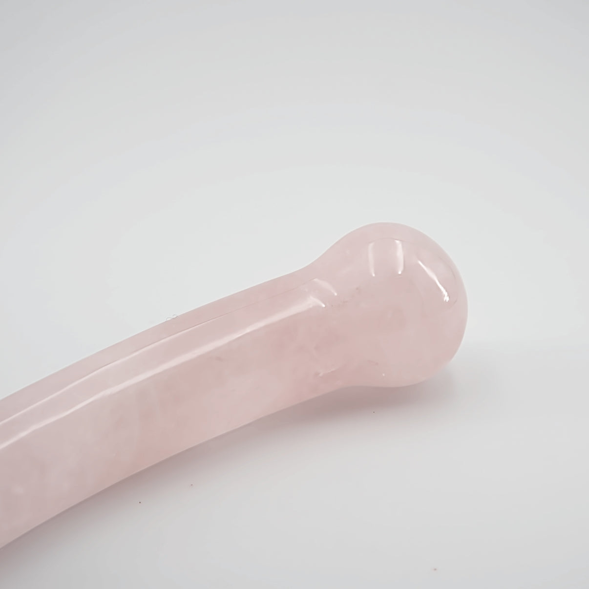 Curvella Rose Quartz Crystal Wand