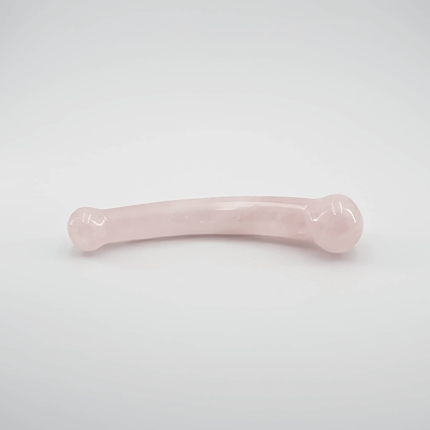 Curvella Rose Quartz Crystal Wand