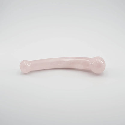Curvella Rose Quartz Crystal Wand