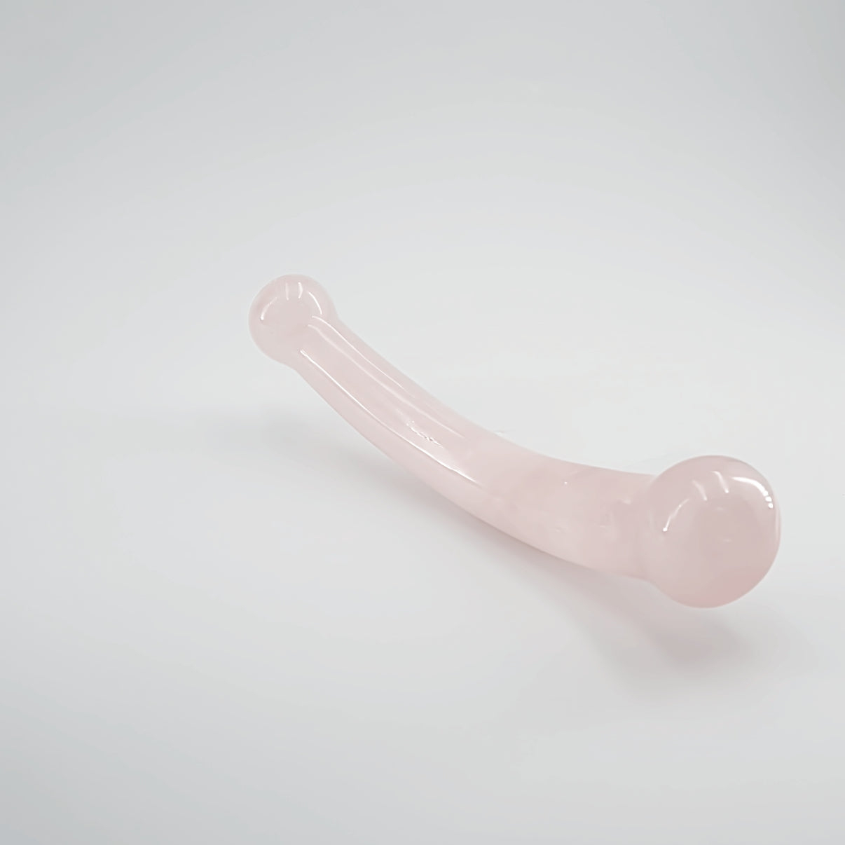 Curvella Rose Quartz Crystal Wand