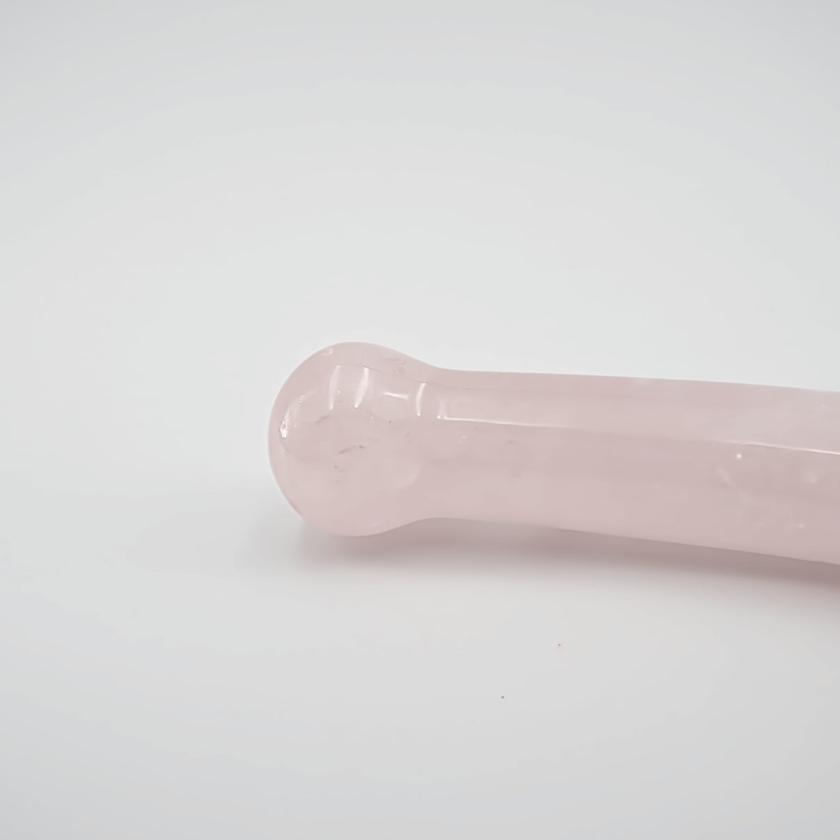 Curvella Rose Quartz Crystal Wand