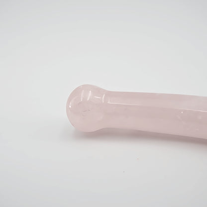 Curvella Rose Quartz Crystal Wand