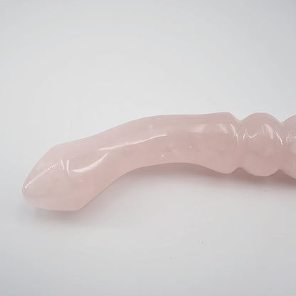 Curvona Rose Quartz Crystal Wand