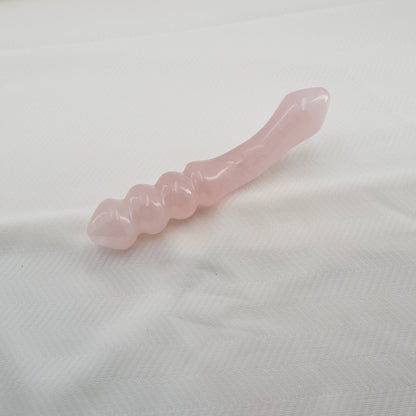 Curvona Rose Quartz Crystal Wand
