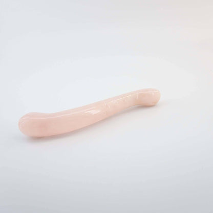 Deluria Rose Quartz Crystal Wellness Wand | Meditation, Energy Work & Self-Care