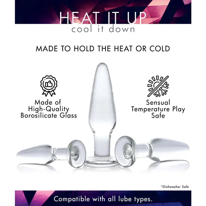 Dosha 3 Piece Glass Plug Kit