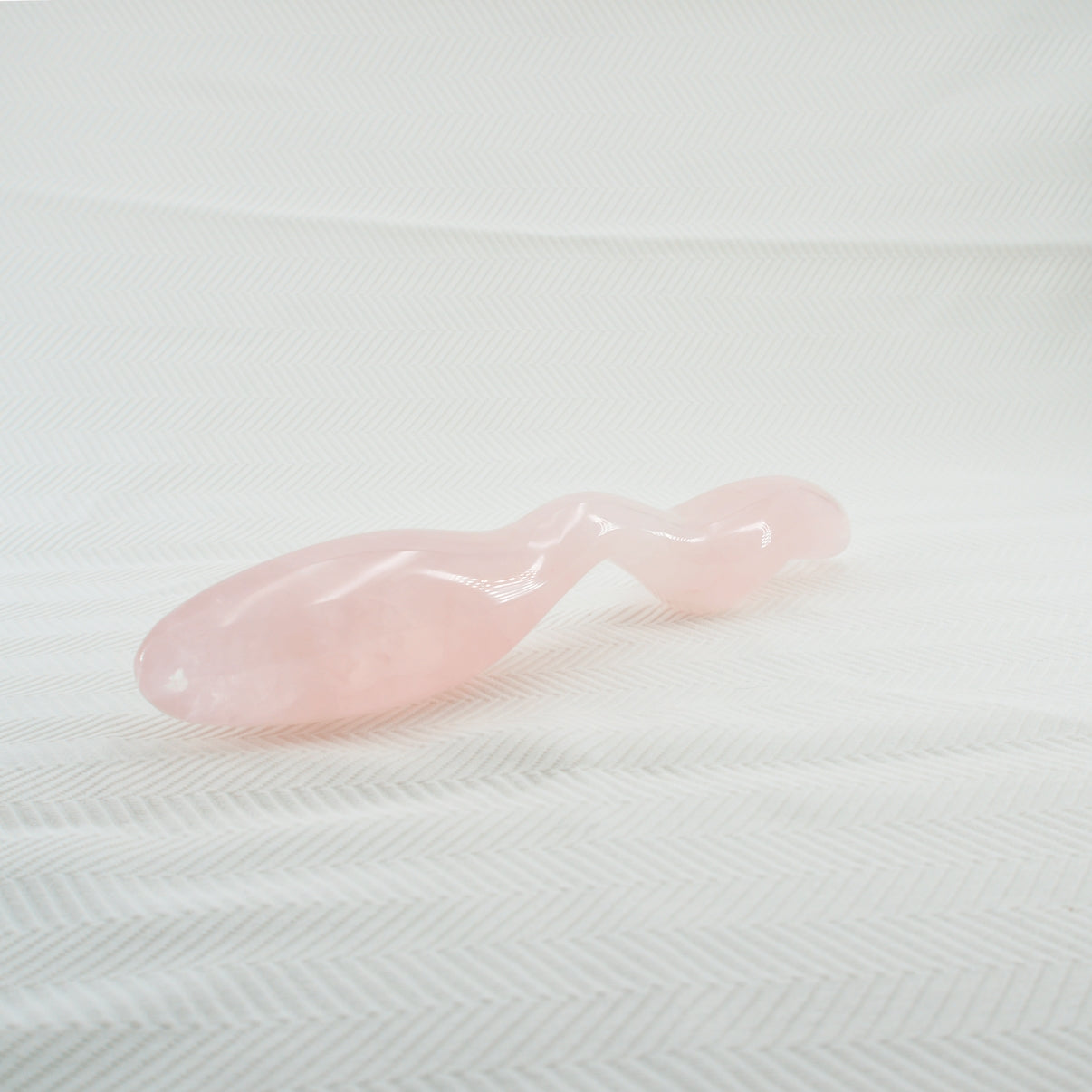 Dualis Rose Quartz Double-Ended Wand | Luxury Crystal Wellness & Massage Tool