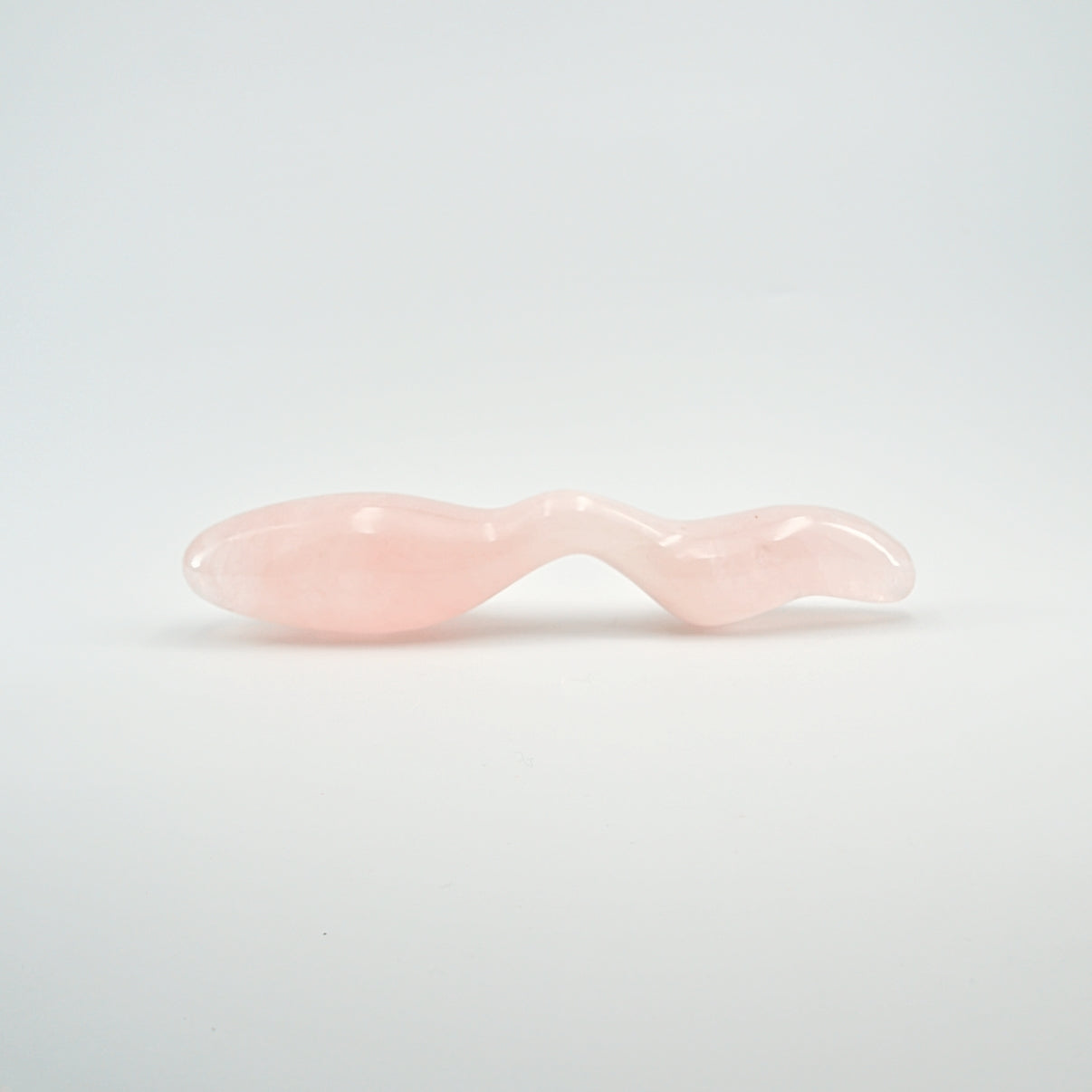 Dualis Rose Quartz Double-Ended Wand | Luxury Crystal Wellness & Massage Tool