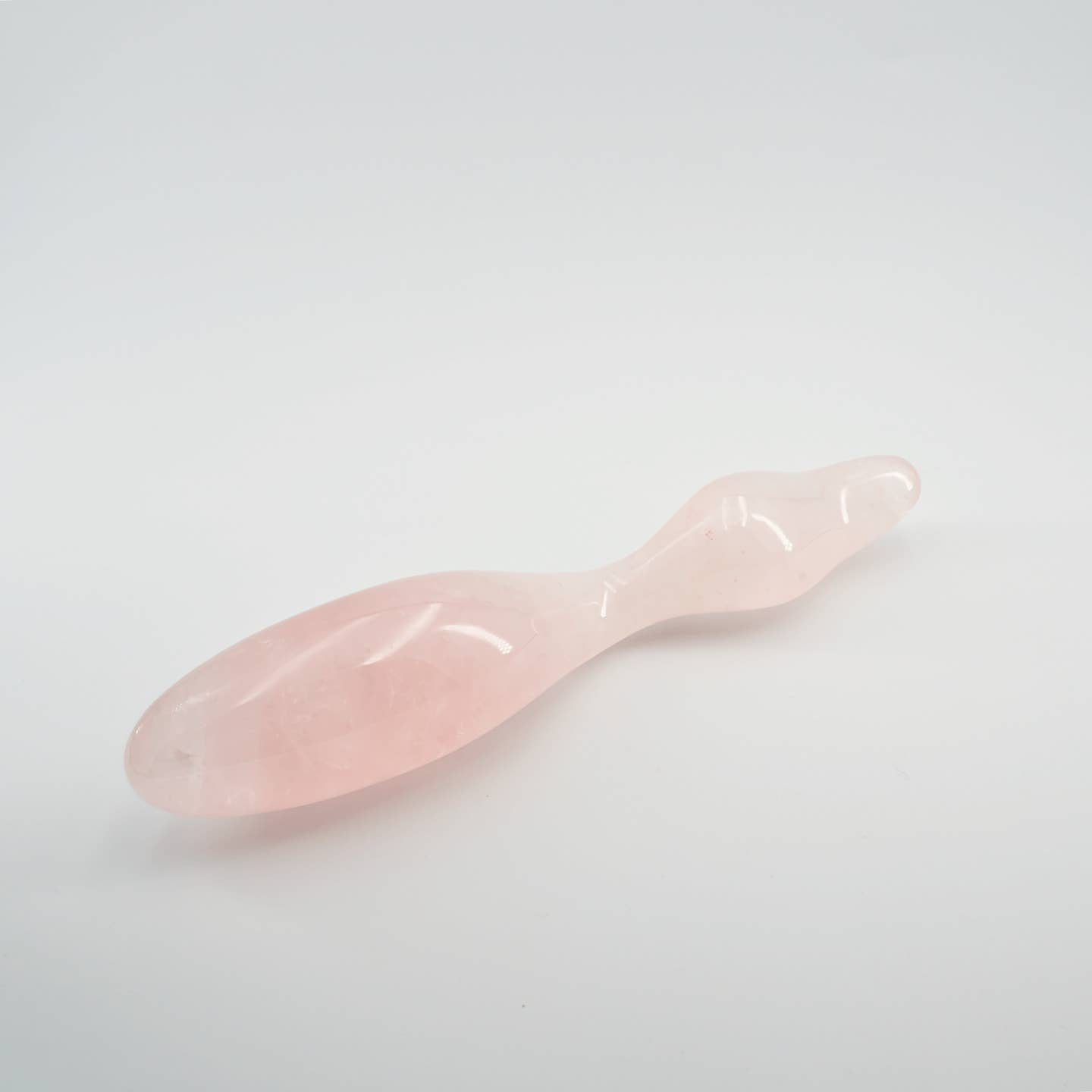 Dualis Rose Quartz Double-Ended Wand | Luxury Crystal Wellness & Massage Tool