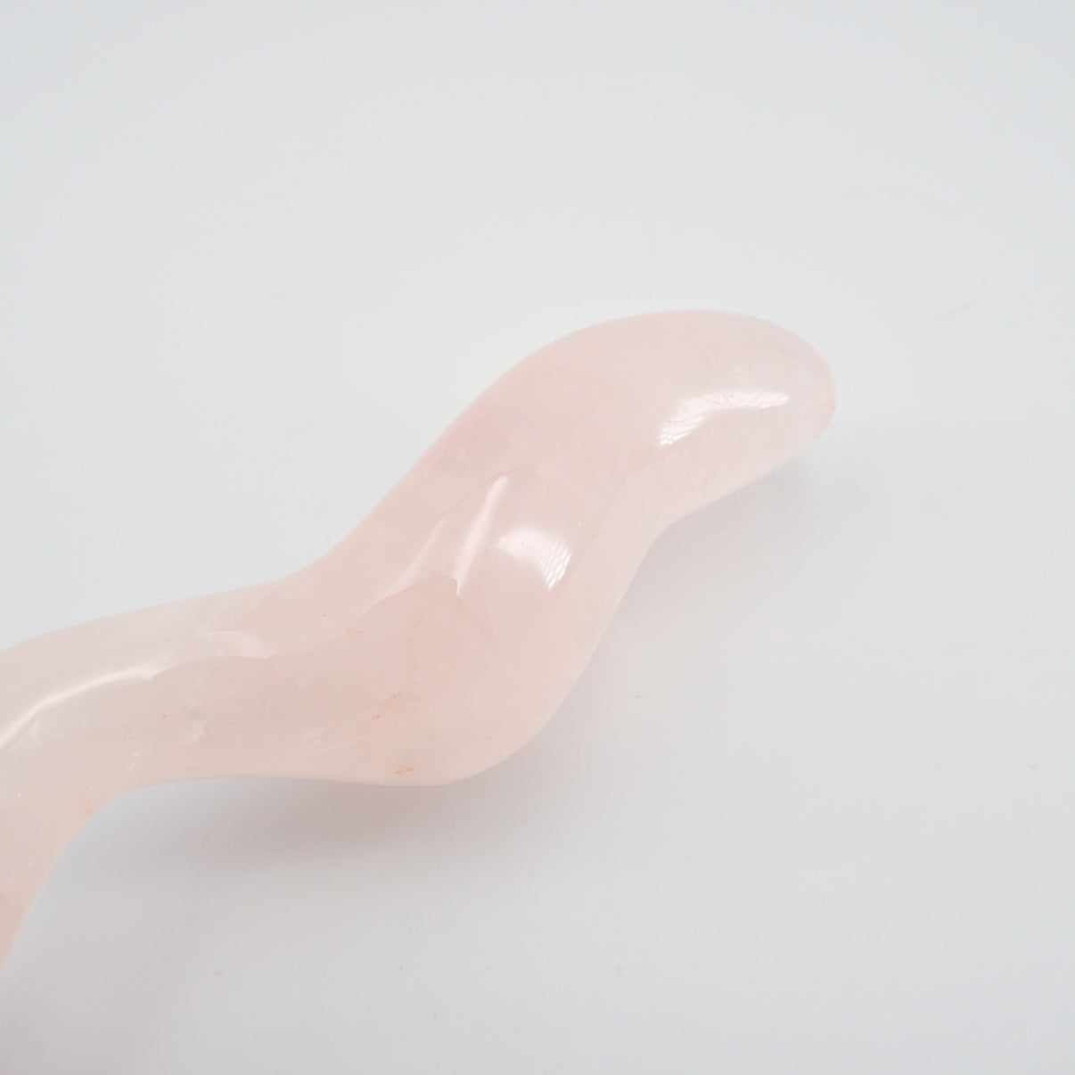 Dualis Rose Quartz Double-Ended Wand | Luxury Crystal Wellness & Massage Tool
