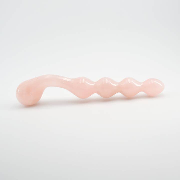 Elegance Rose Quartz Crystal Wellness Wand | Luxury Meditation & Self-Care Tool