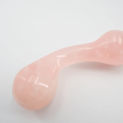 Elegance Rose Quartz Crystal Wellness Wand | Luxury Meditation & Self-Care Tool