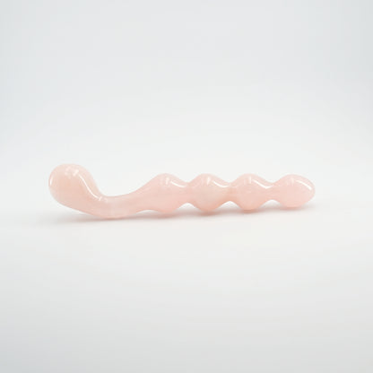 Elegance Rose Quartz Crystal Wellness Wand | Luxury Meditation & Self-Care Tool