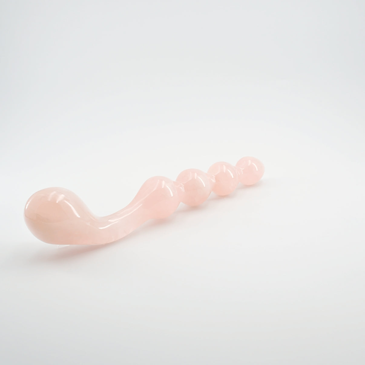 Elegance Rose Quartz Crystal Wellness Wand | Luxury Meditation & Self-Care Tool