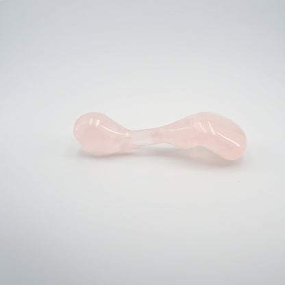 Fleur handcrafted rose quartz crystal wellness wand made from natural rose quartz for meditation, mindfulness, relaxation, chakra balancing, energy work, and luxury self-care rituals.