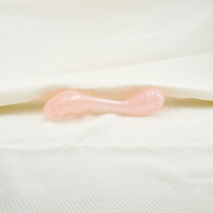 Fleuris Rose Quartz Wellness Wand | Luxury Crystal Self-Care & Massage Tool