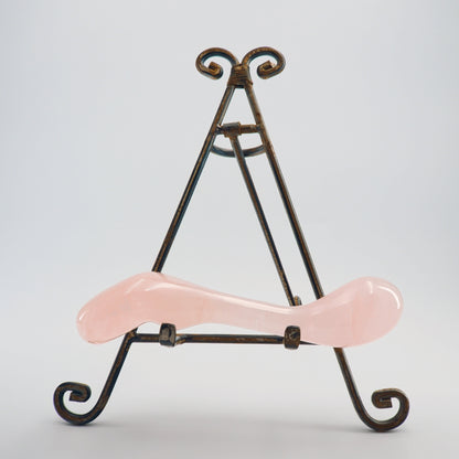 Fleuris Rose Quartz Wellness Wand | Luxury Crystal Self-Care & Massage Tool