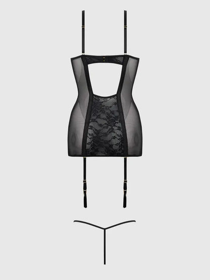 GIA LACE CHEMISE & G-STRING SET