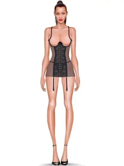 GIA LACE CHEMISE & G-STRING SET