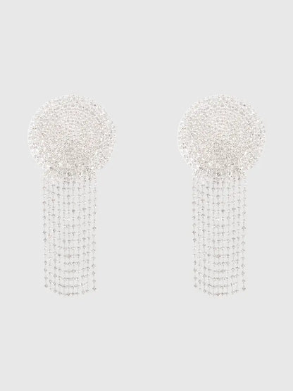 Intricate Rhinestone Fringe Pasties