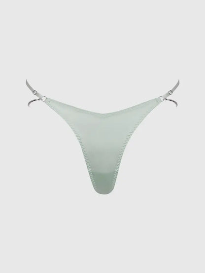 Krystal Rhinestone & Side Slider Thong