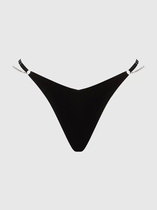 Krystal Rhinestone & Side Slider Thong
