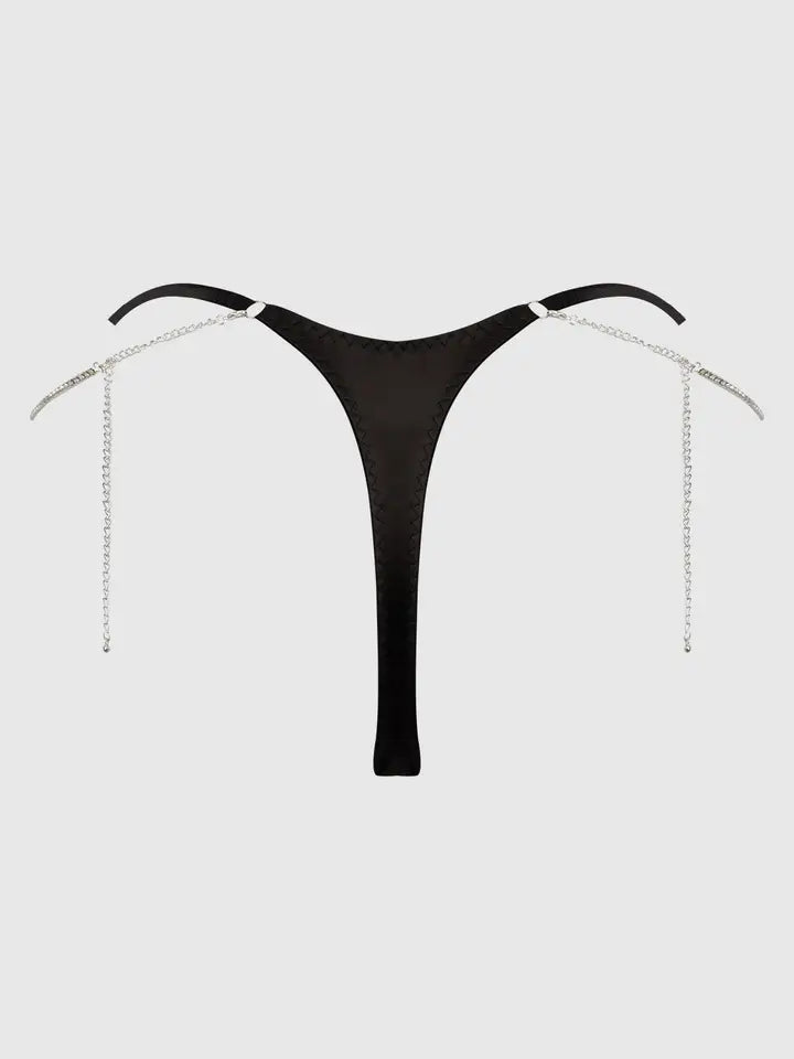 Krystal Rhinestone & Side Slider Thong