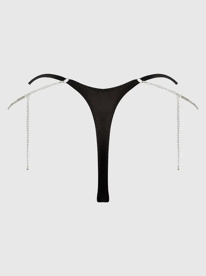 Krystal Rhinestone & Side Slider Thong