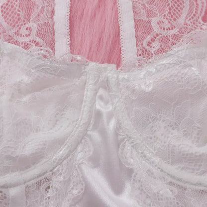 Lace patchwork Chest Wrap Lingerie Set