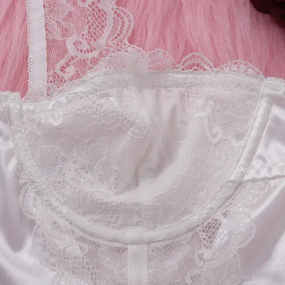 Lace patchwork Chest Wrap Lingerie Set