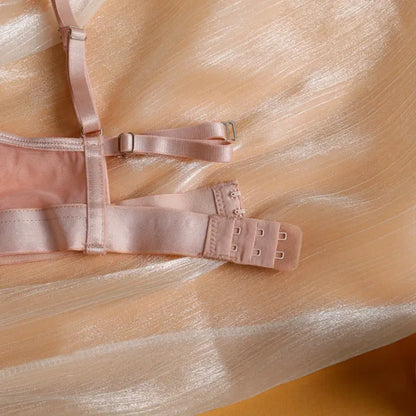 Ladies Solid Color 3PCS Lingerie Set
