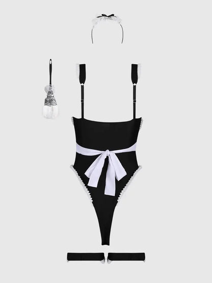 Maid Teddy, Apron, Headpiece & Duster