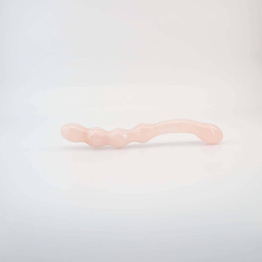 Mirava Rose Quartz Crystal Wellness Wand | Meditation, Energy Work & Self-Care