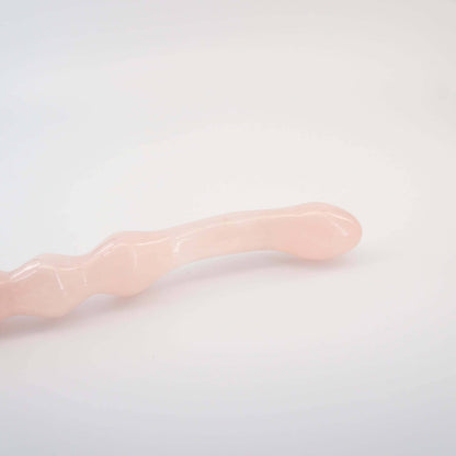 Mirava Rose Quartz Crystal Wellness Wand | Meditation, Energy Work & Self-Care