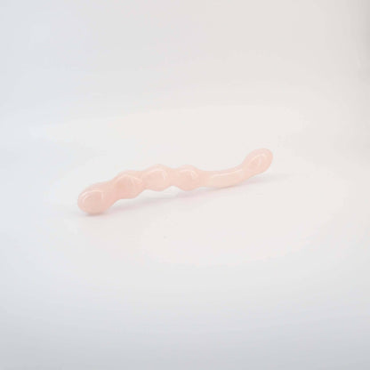 Mirava Rose Quartz Crystal Wellness Wand | Meditation, Energy Work & Self-Care