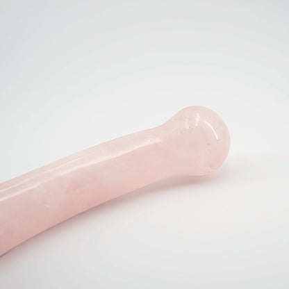 Mooncrest Rose Quartz Crystal Wellness Wand | Meditation, Energy Work & Self-Care