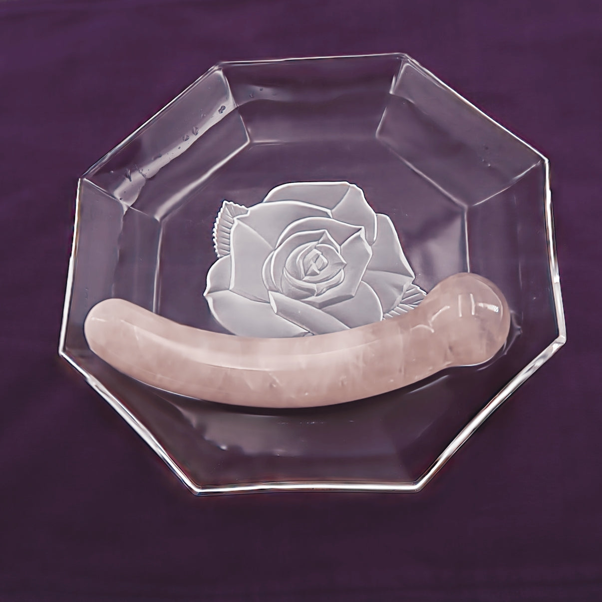 Mooncrest Rose Quartz Crystal Wellness Wand | Meditation, Energy Work & Self-Care