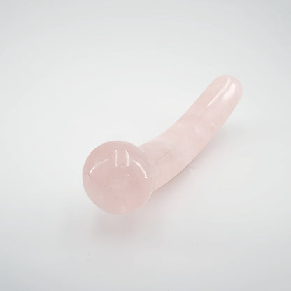 Mooncrest Rose Quartz Crystal Wellness Wand | Meditation, Energy Work & Self-Care