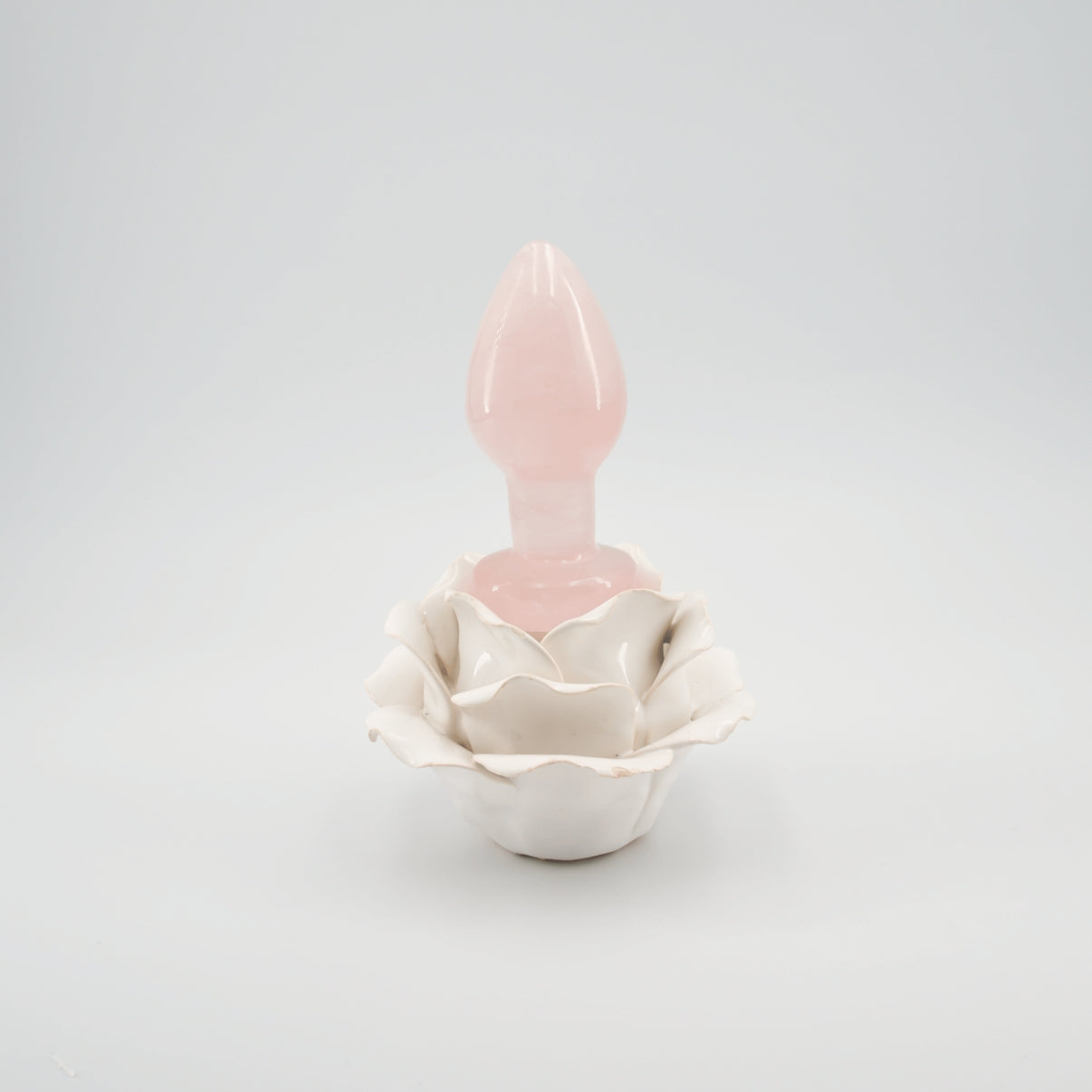 Orbella handcrafted rose quartz crystal wellness tool made from natural rose quartz for meditation, mindfulness, relaxation, energy work, chakra balancing, and luxury self-care rituals.