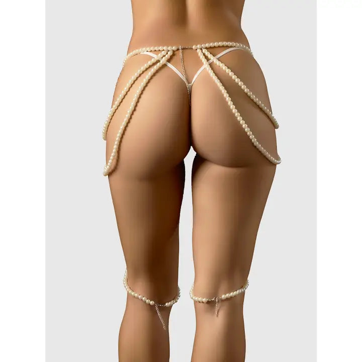 Pearl Draped Garter