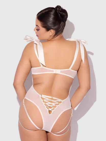 Rosalie Embroidered Lace Teddy